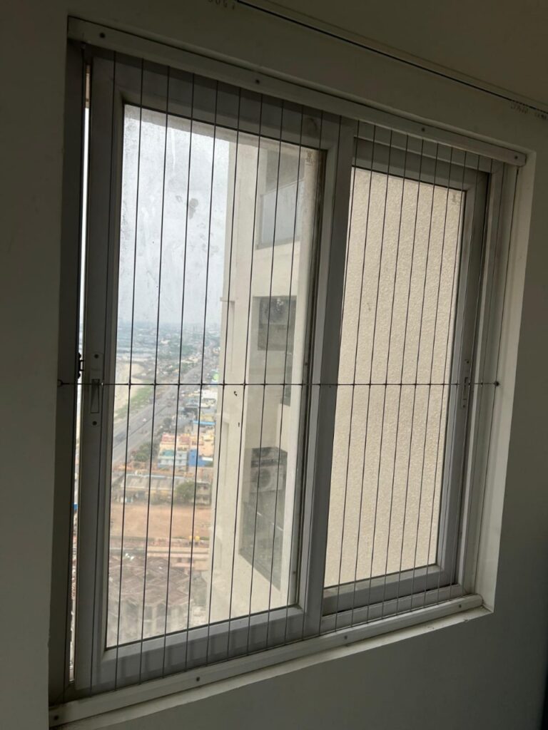 Rust-Free Invisible Window Grills for Apartments in Chennai